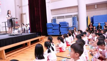 Pic 05_ Vice-Head Prefect, Ellisha Yao, giving her speech
